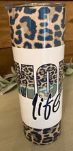 Load image into Gallery viewer, Mom Life with camo & animal print Tumbler or koozie