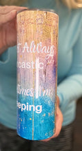 Load image into Gallery viewer, I'm not always sarcastic sometimes I'm sleeping skinny tumbler & skinny can or bottle koozie 20oz stainless steel