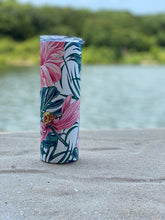 Load image into Gallery viewer, Pink Hibiscus Tumbler or Koozie