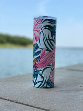 Load image into Gallery viewer, Pink Hibiscus Tumbler or Koozie