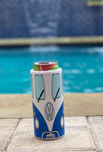 Load image into Gallery viewer, VW Bus Peace plate skinny bottle or can koozie or tumbler