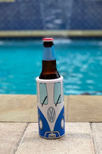 Load image into Gallery viewer, VW Bus Peace plate skinny bottle or can koozie or tumbler