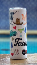 Load image into Gallery viewer, Everything Texas 20 oz skinny tumbler or koozie