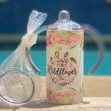 Load image into Gallery viewer, Im Raising a Wildflower 20 oz skinny tumbler/koozie or sippy cup
