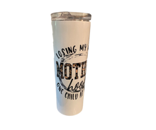 Load image into Gallery viewer, Losing My Mind One Child at a Time Mother Hood Tumbler or Koozie