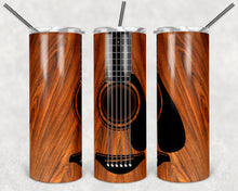 Load image into Gallery viewer, Guitar Stainless steel tumbler or Can/bottle koozie