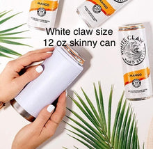 Load image into Gallery viewer, White Daisy with leopard  20 oz skinny tumbler or koozie
