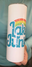 Load image into Gallery viewer, Lake Junkie retro style 20 oz skinny tumbler or koozie
