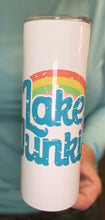 Load image into Gallery viewer, Lake Junkie retro style 20 oz skinny tumbler or koozie
