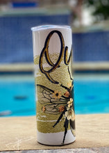 Load image into Gallery viewer, Queen Bee 20 oz skinny tumbler or skinny can or bottle koozie
