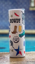 Load image into Gallery viewer, Everything Texas 20 oz skinny tumbler or koozie
